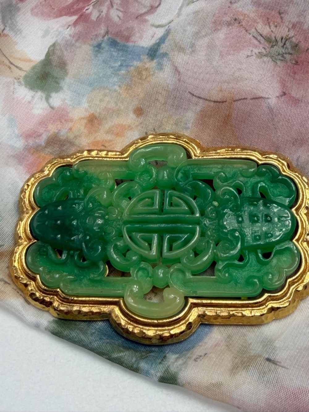 Vintage Vendome Asian Inspired Large Brooch #43SB